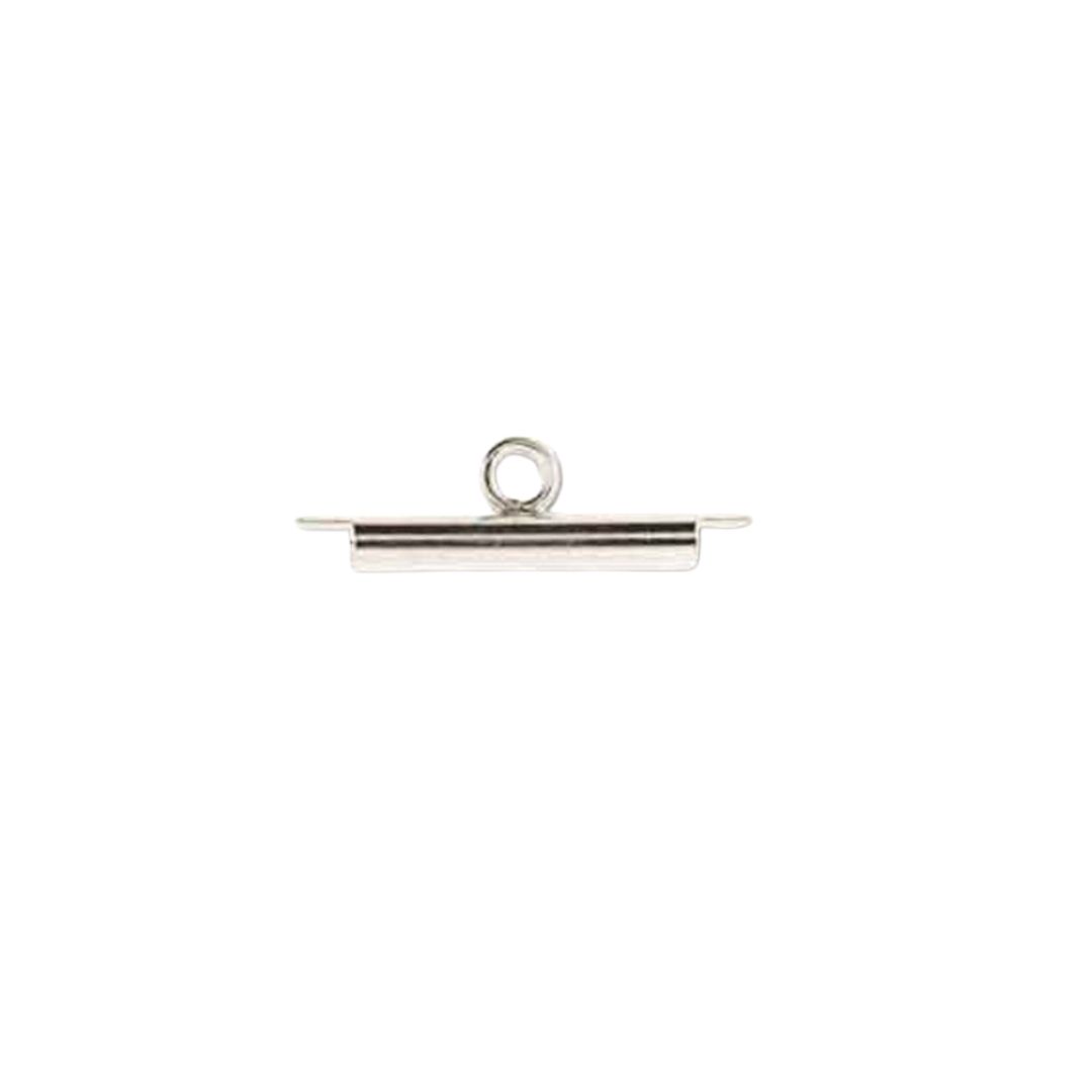 Terminal Tubo Con Conector Plateado 15MM - Image 1
