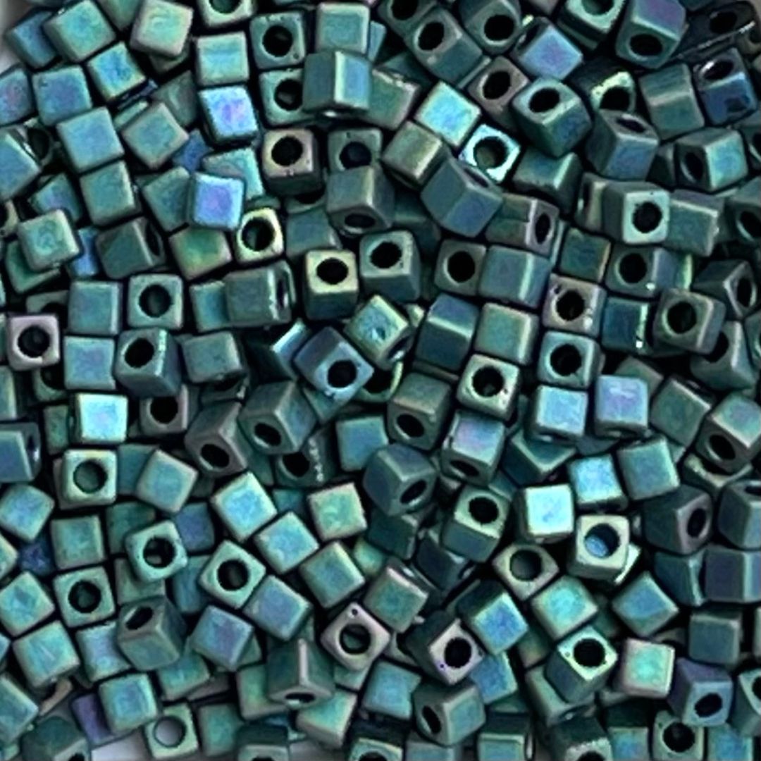 Square Matte Metallic Blue Green - Image 1