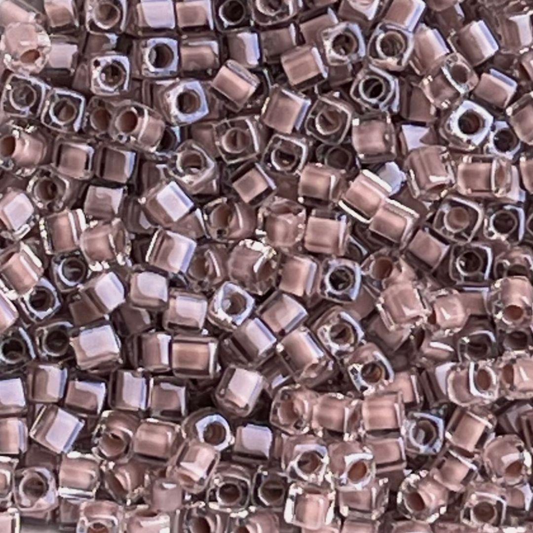 Square Blush Lined Crystal - Image 1