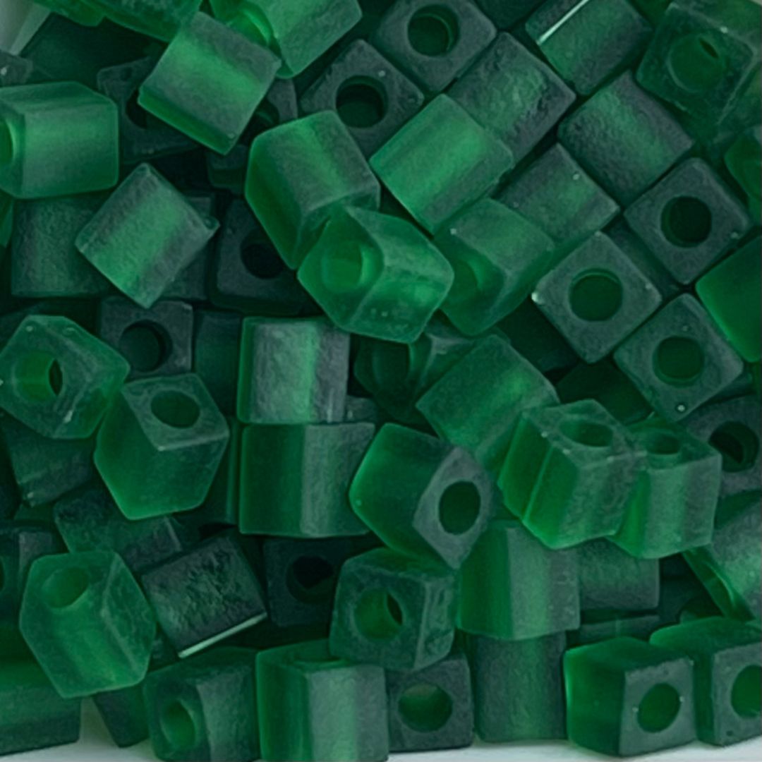 Square Transparent Frosted Green - Image 1