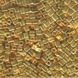 Square 4mm 24K Yellow Gold