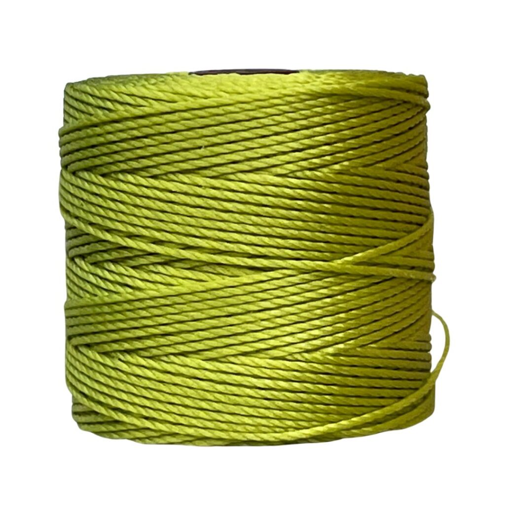 S-LON Tex210 Bead Cord Chartreuse - ,55 X 77 YRD aprox.