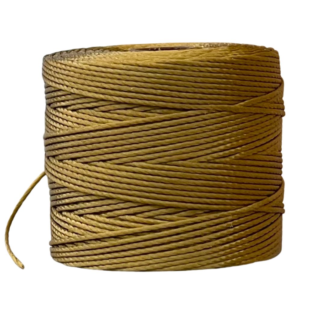 S-LON Tex210 Bead Cord Golden Olive - ,55 X 77 YRD aprox. - Image 1