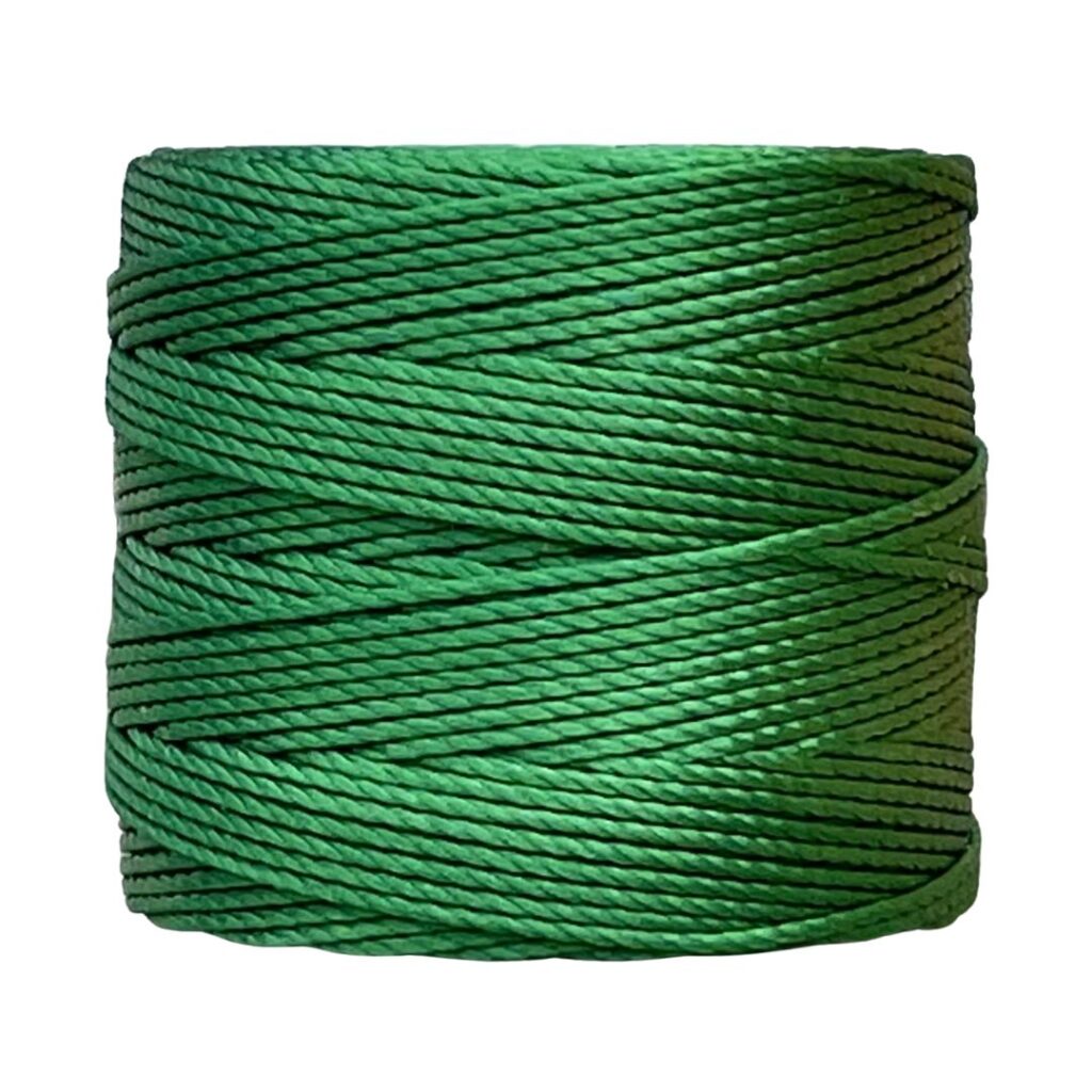 S-LON Tex210 Bead Cord Green - .55 X 77 YD aprox.