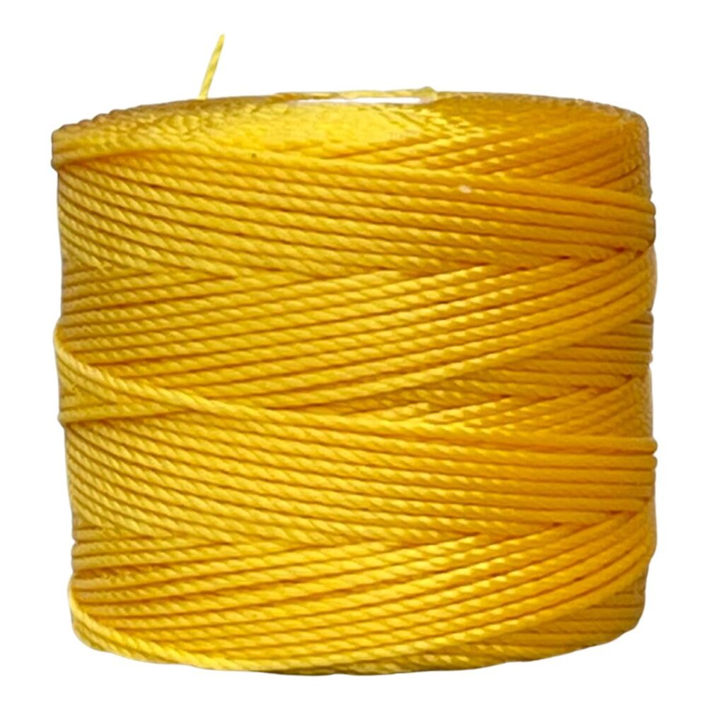 S-LON Tex210 Bead Cord Golden Yellow - ,55 X 77 YRD aprox.
