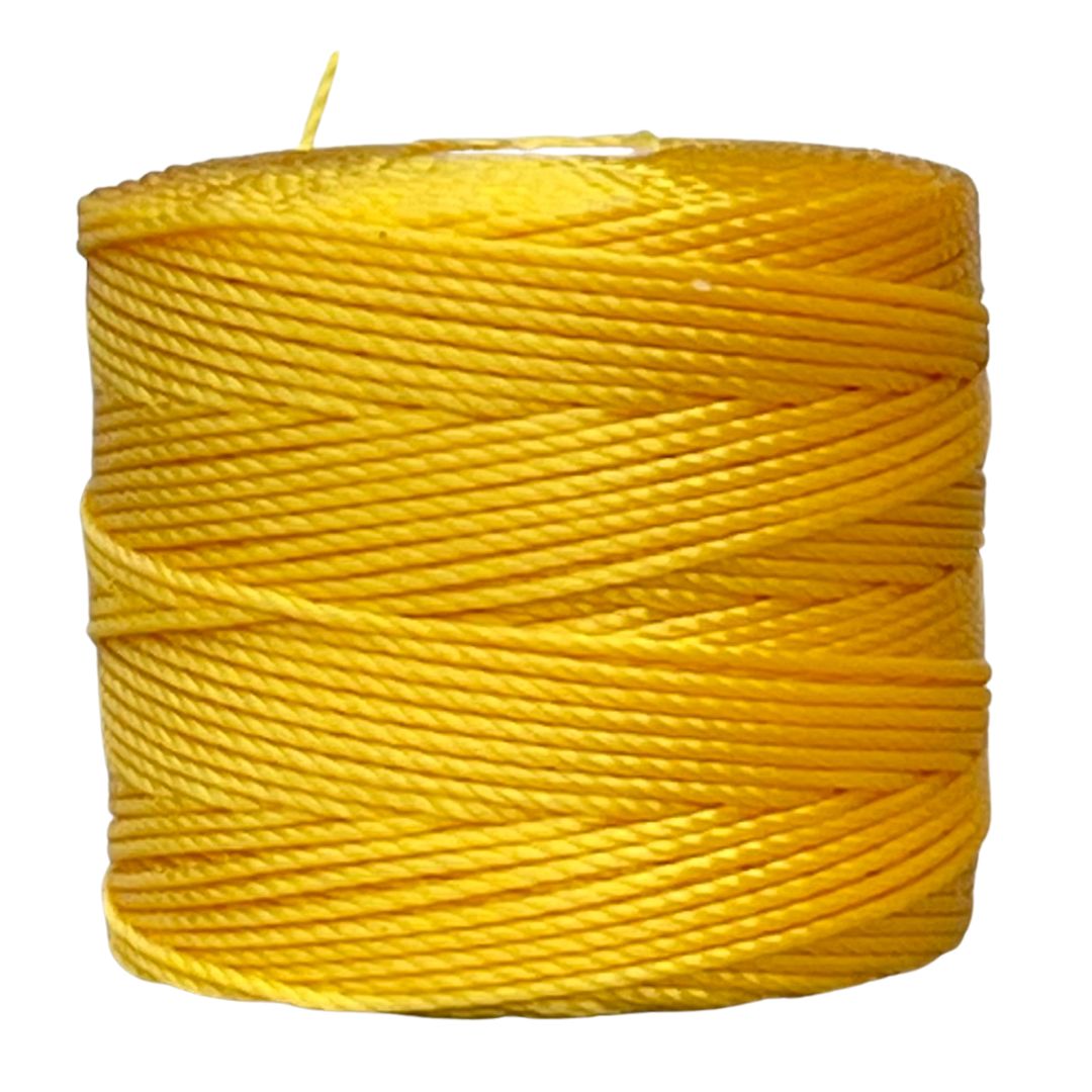 S-LON Tex210 Bead Cord Golden Yellow - ,55 X 77 YRD aprox. - Image 1