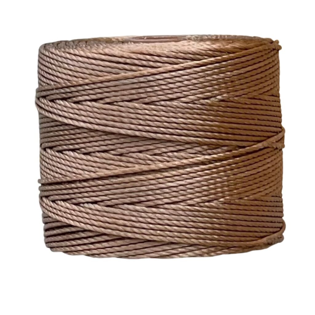 S-LON Tex210 Bead Cord Med Brown - ,55 X 77YD aprox.