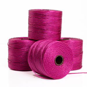 S-LON Tex210 Bead Cord Magenta - .55 X 77 YD aprox.