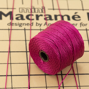 S-LON Tex210 Bead Cord Magenta - .55 X 77 YD aprox.