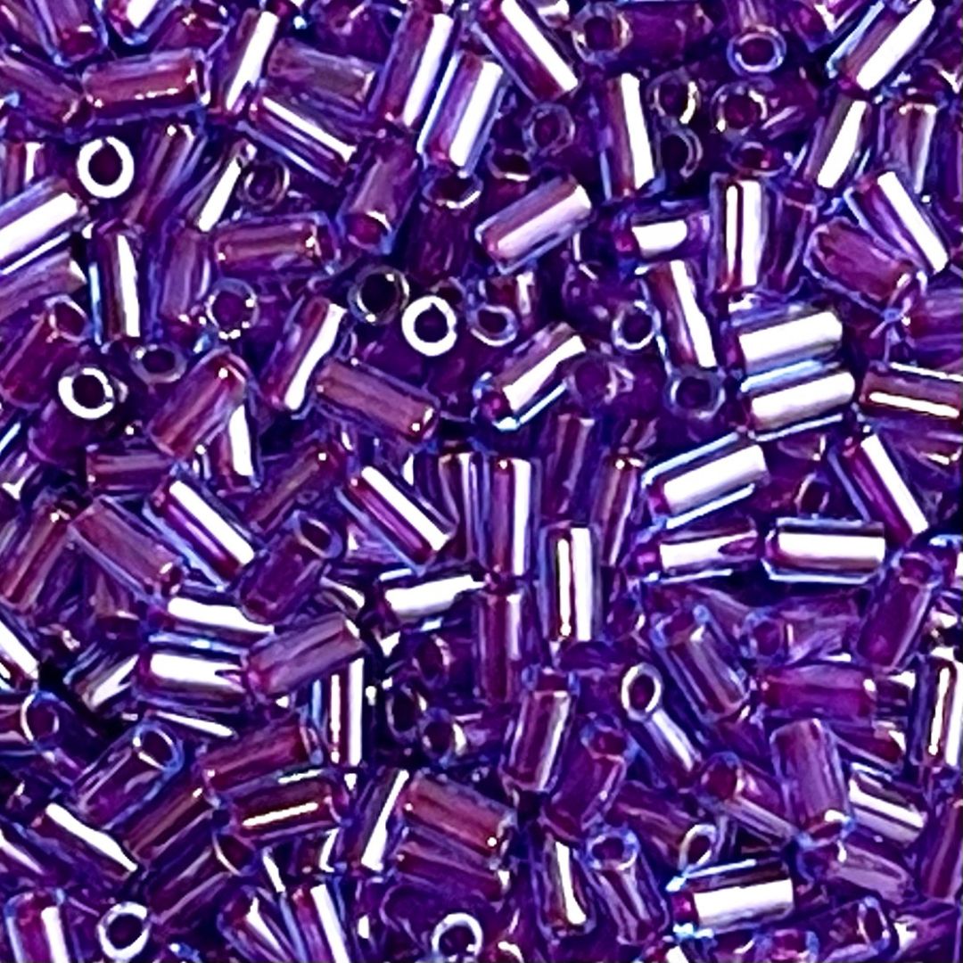 Bugle #1 3mm Inside Color Aqua/Purple Lined - Image 1