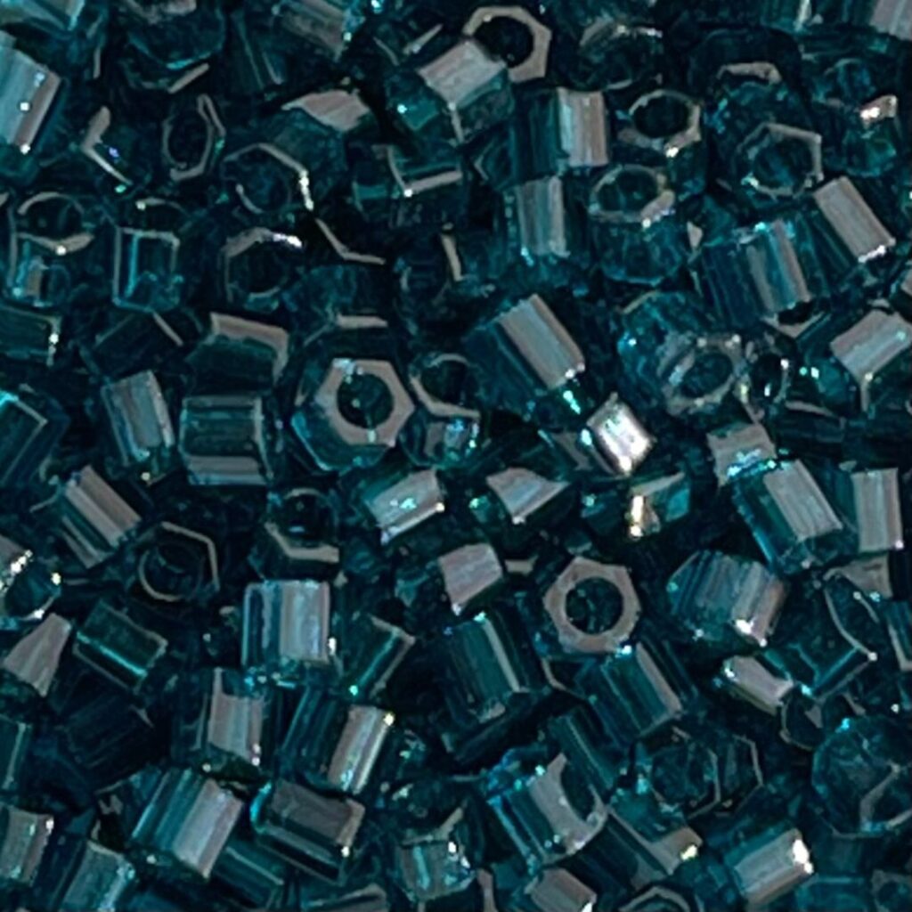 Toho Hexagon #8 Transparent Teal