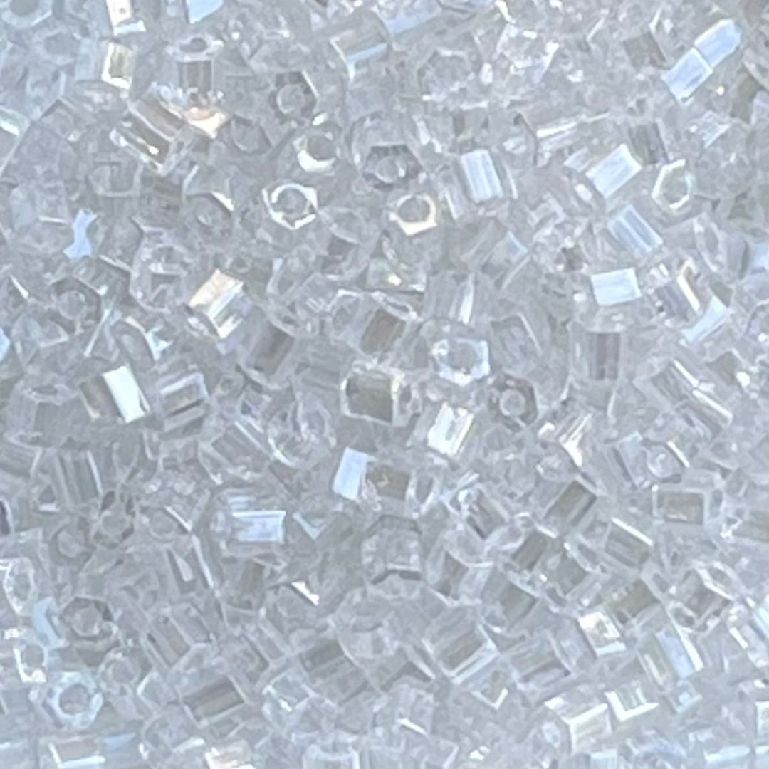 Toho Hexagon #11 Transparent Lustered Crystal - Image 1