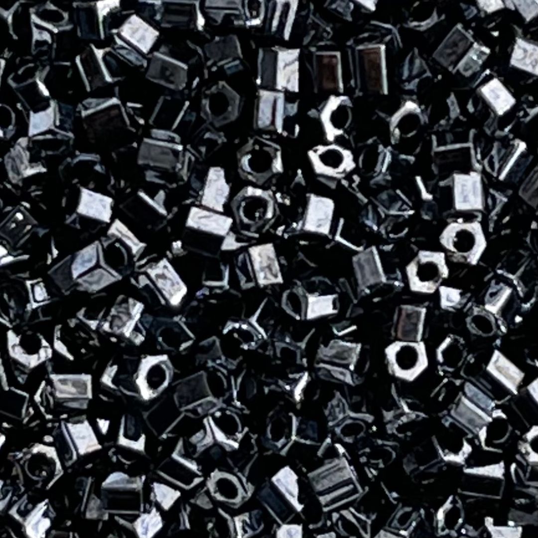 Toho Hexagon #11 Metallic Hematite - Image 1