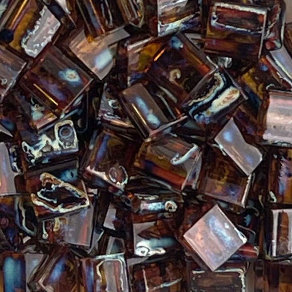 Tila Bead 5mm Picasso Dk Amber