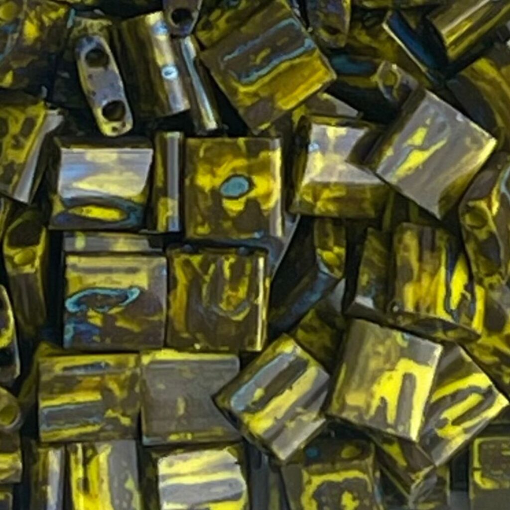 Tila Bead 5mm Picasso Opaque Yellow
