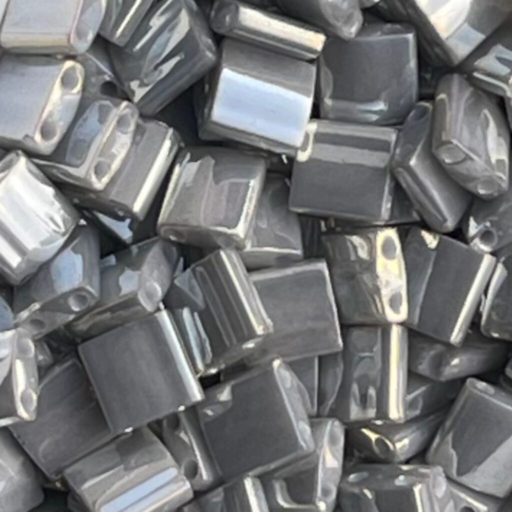 Tila Bead 5mm Galavanized Gray Luster