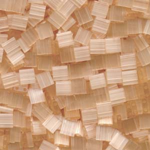 Tila Bead 5mm Silk Pale Peach x 10 grs