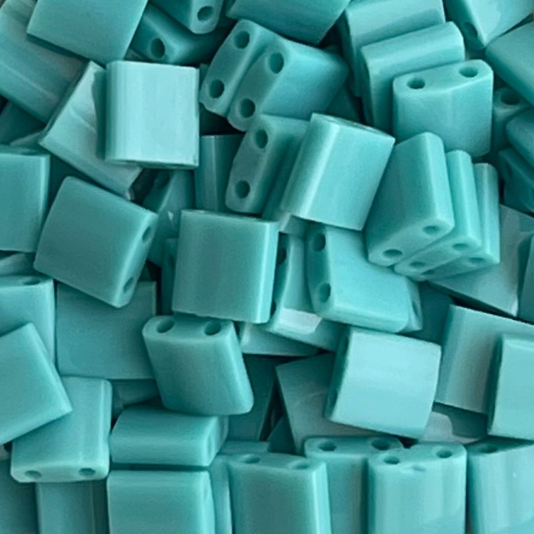 Tila Bead 5mm Opaque Turquoise - Image 1