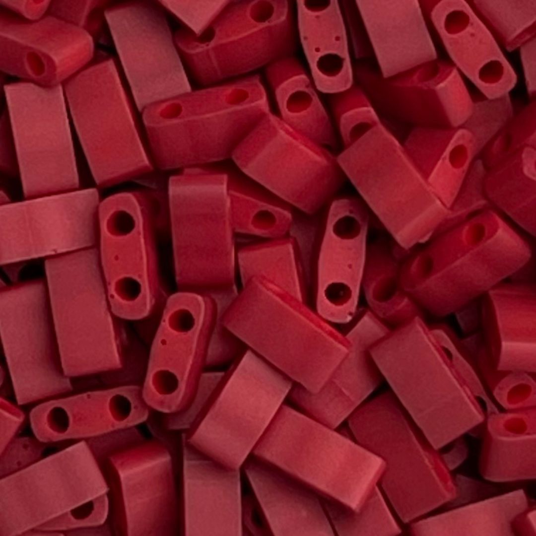 Half Tila Matte Metallic Brick Red - Image 1