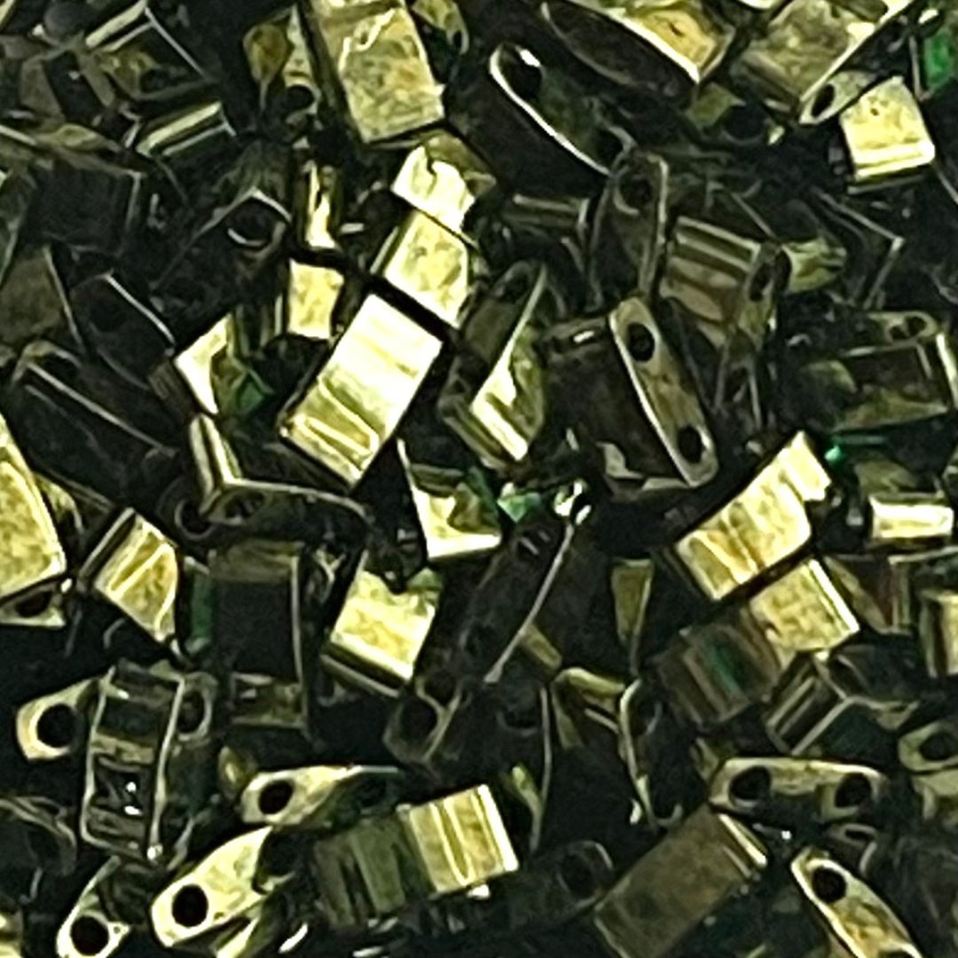 Half Tila Olive Green Gold Luster - Image 1