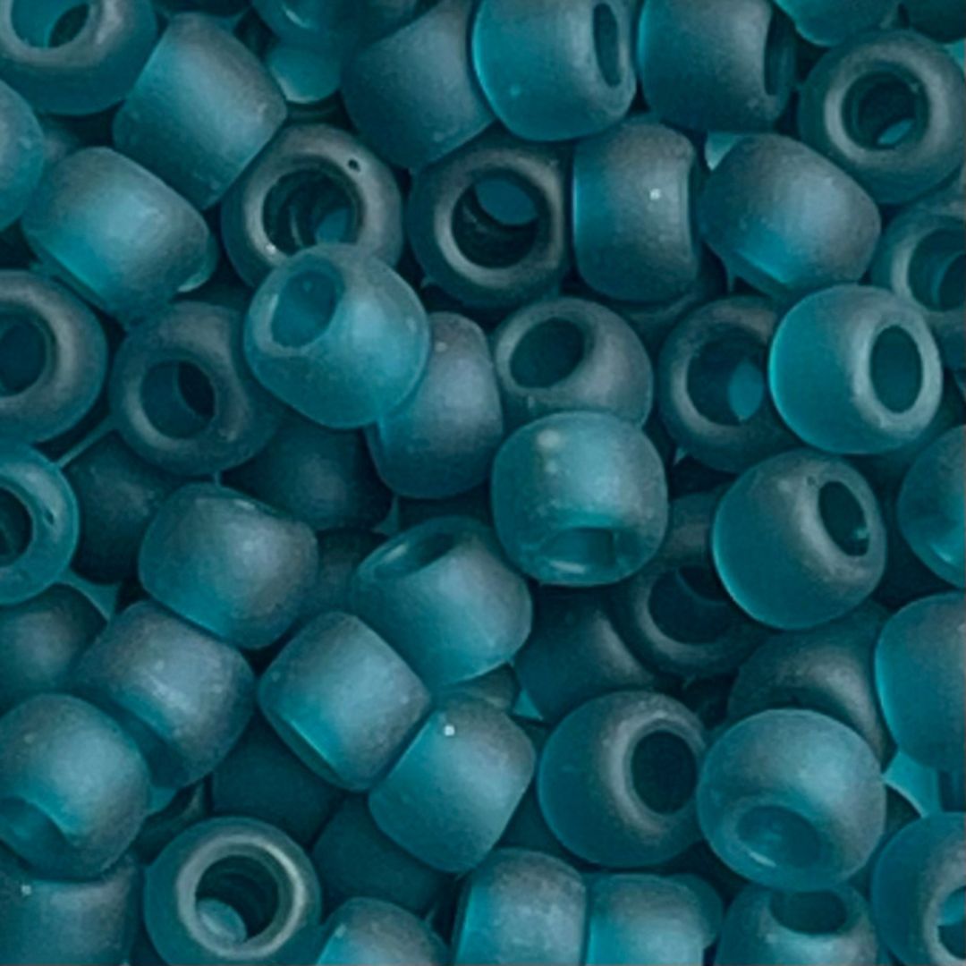 Round #6 Transparent Frosted Teal x 10 grs - Image 1