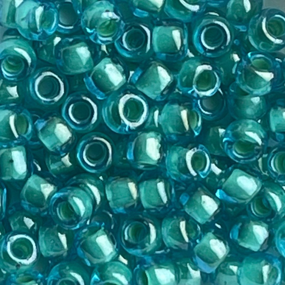 Round #6 Inside Aqua/Lt Jonquil-Lined - Image 1