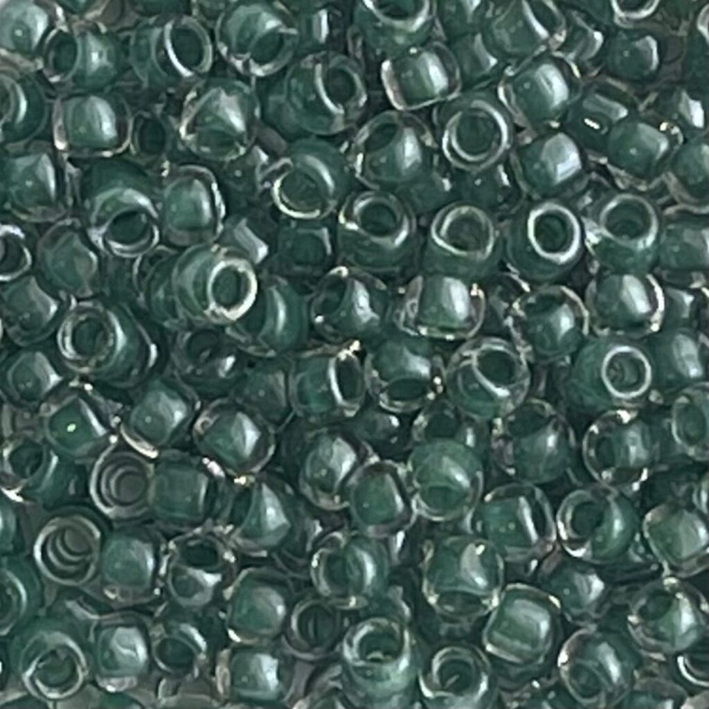 Round #8 Inside-Color Crystal/Emerald -Lined