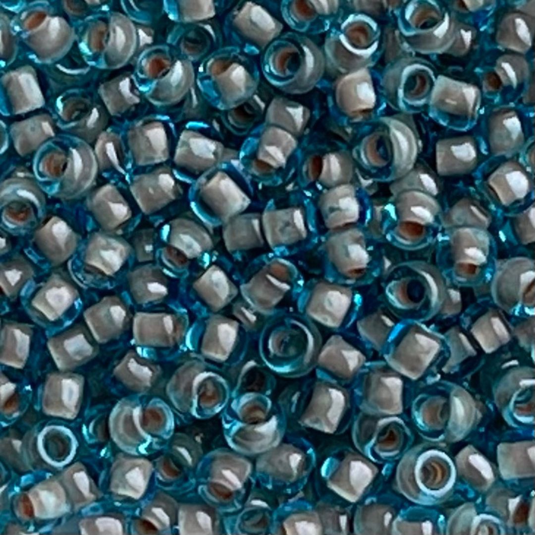 Round #8 Inside-Color Crystal Blue/Coffee-Lined - Image 1
