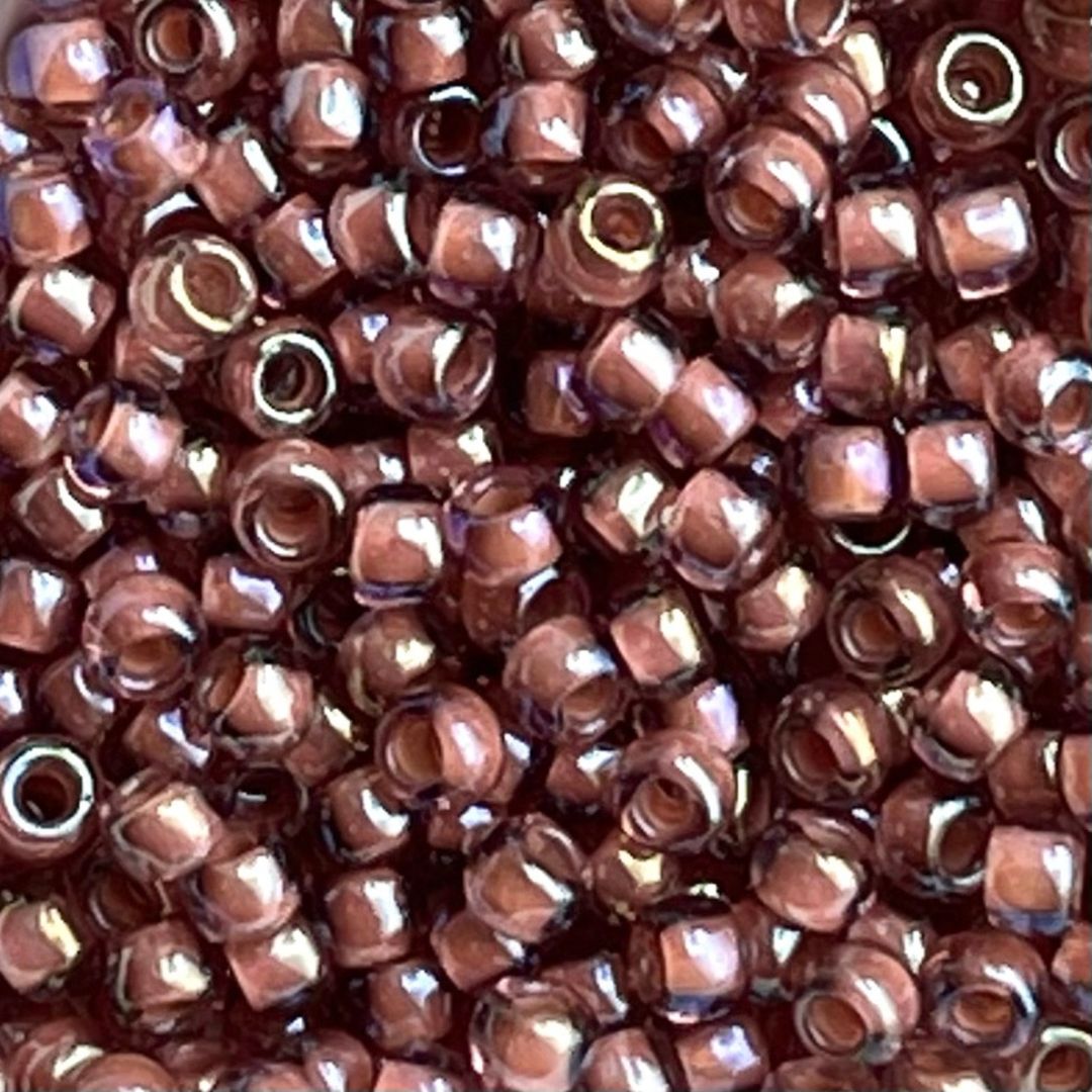 Round #8 Inside Color Rainbow Topaz Mauve Lined - Image 1