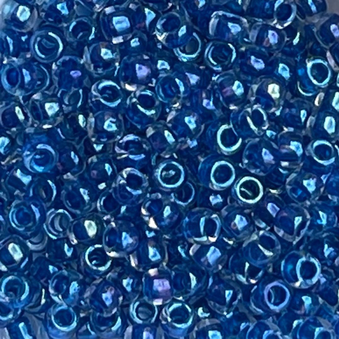 Round #8 Inside Color Luster Crystal Caribbean BlueLined x 10 grs - Image 1