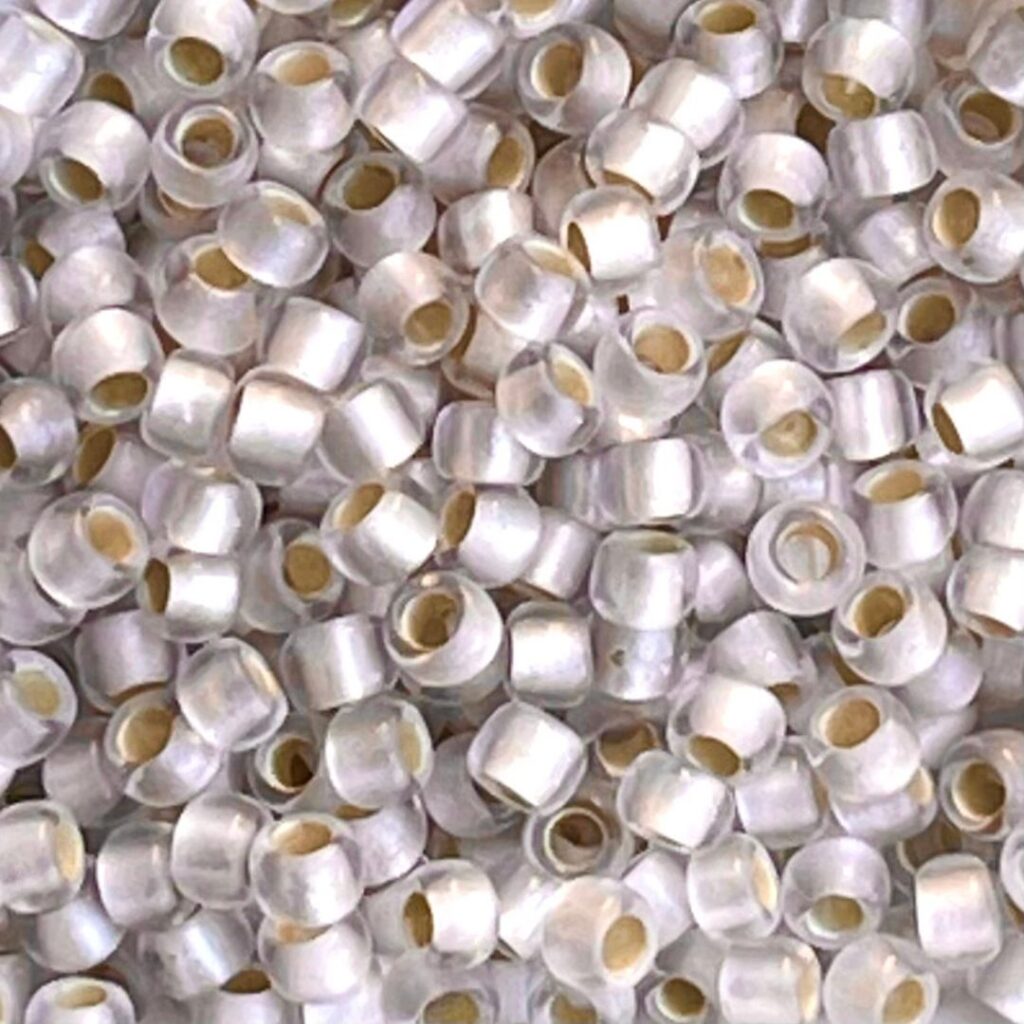 Round #8 Silver Lined Frosted Crystal