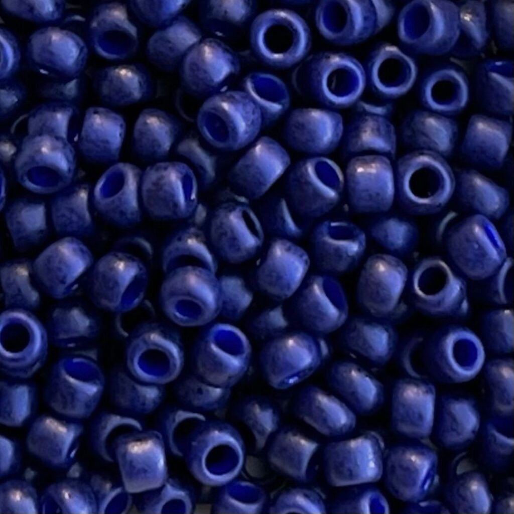 Round #8 Semi Glazed Navy Blue