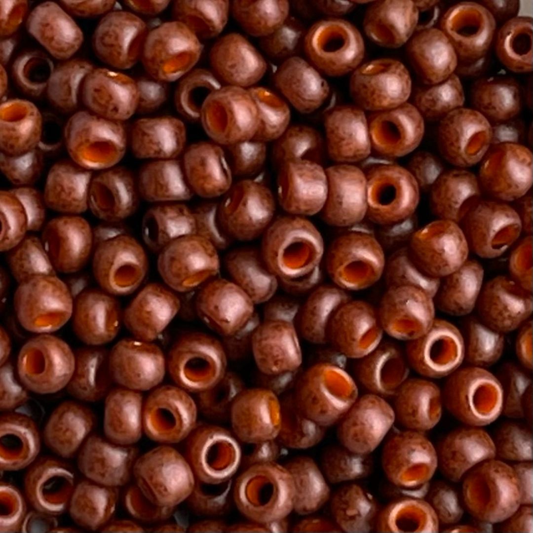 Round #8 Semi Glazed Burnt Orange - Image 1
