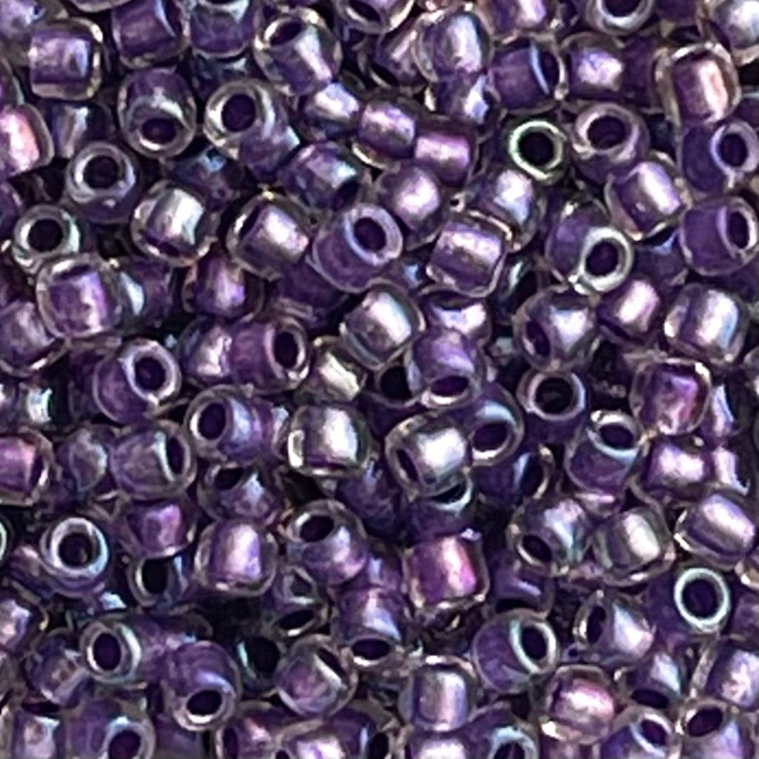Round #8 Inside-Color Rainbow Crystal/Metallic Purple Lnd - Image 1