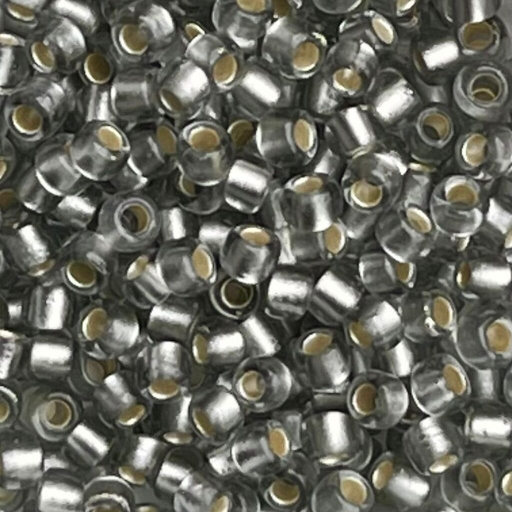 Round #8 Silver Lined Frosted Black Diamond