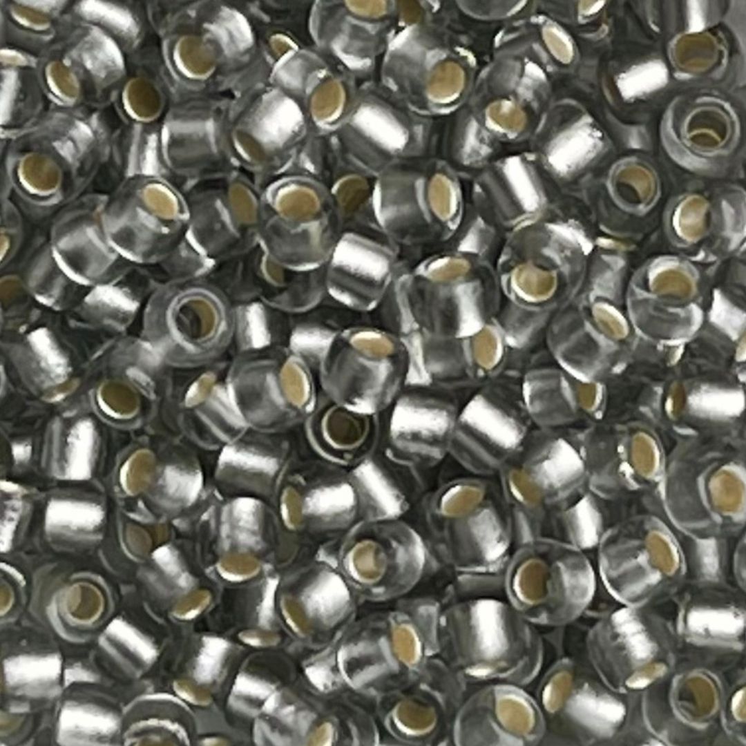 Round #8 Silver Lined Frosted Black Diamond - Image 1