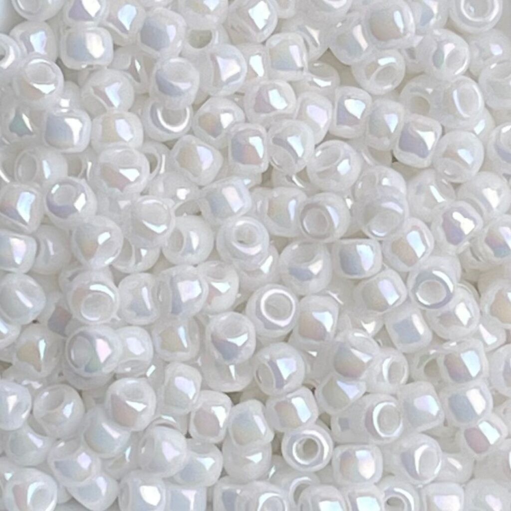Round #8 Opaque Rainbow White