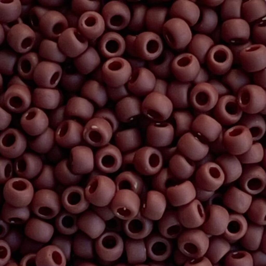 Round #8 Opaque Frosted Oxblood