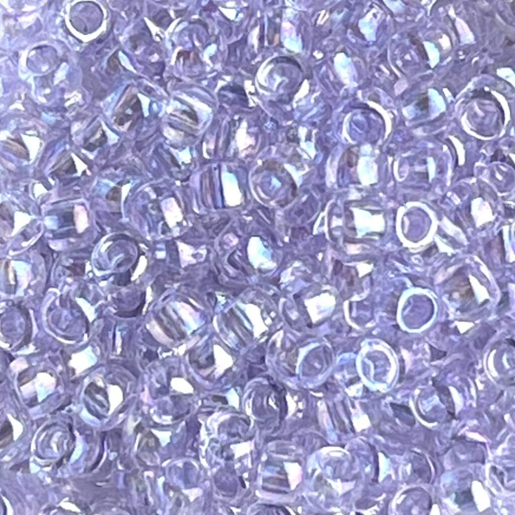 Round #8 Transparent Dyed Rainbow Lavender Mist