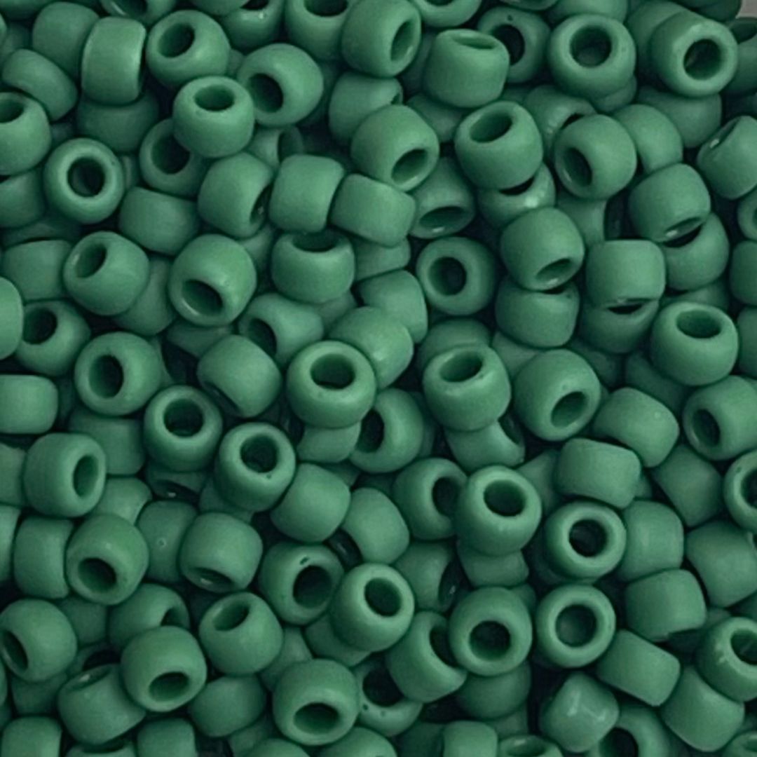 Round #8 Opaque-Frosted Pine Green - Image 1