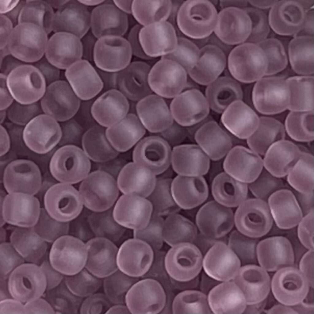 Round #8 Transparent Frosted Lt Amethyst x 10 grs