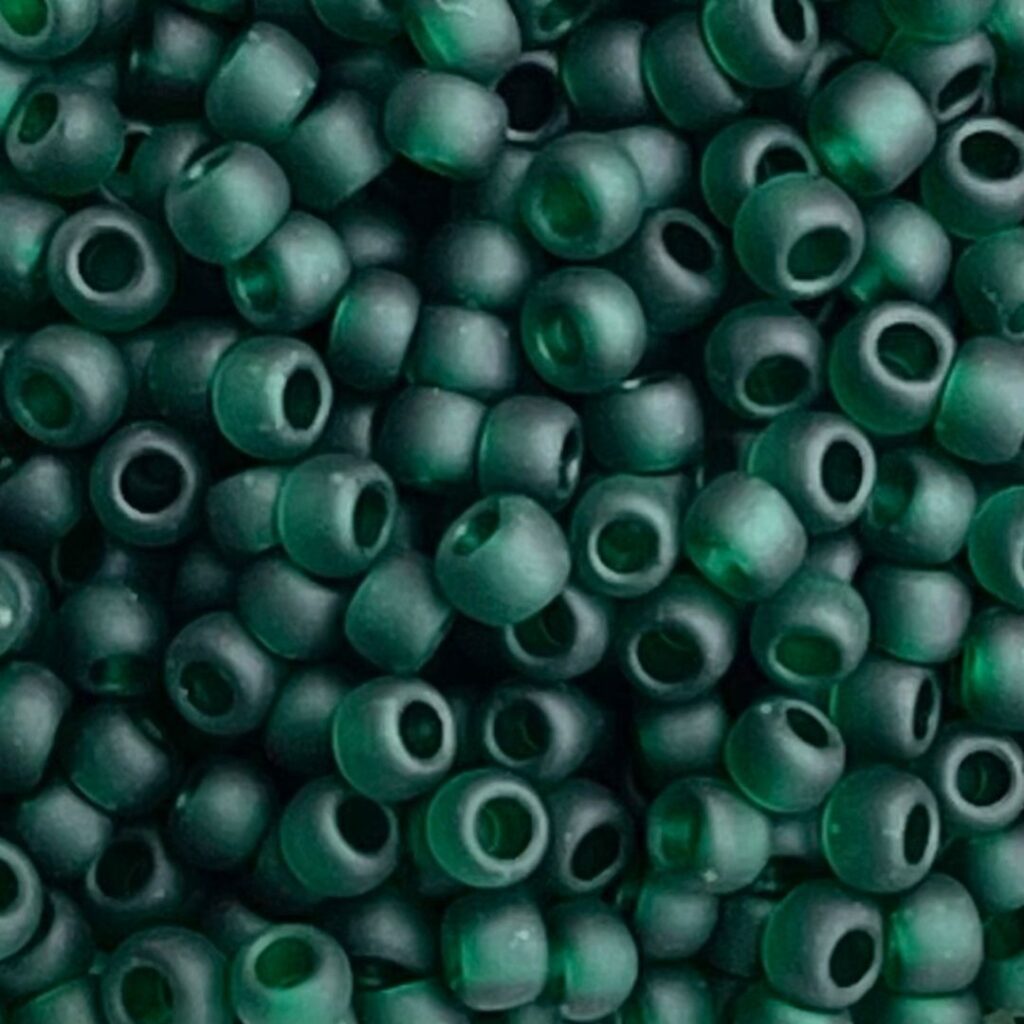 Round #8 Transparent Frosted Green Emerald