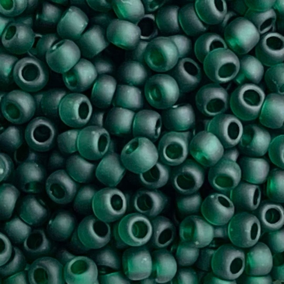 Round #8 Transparent Frosted Green Emerald - Image 1
