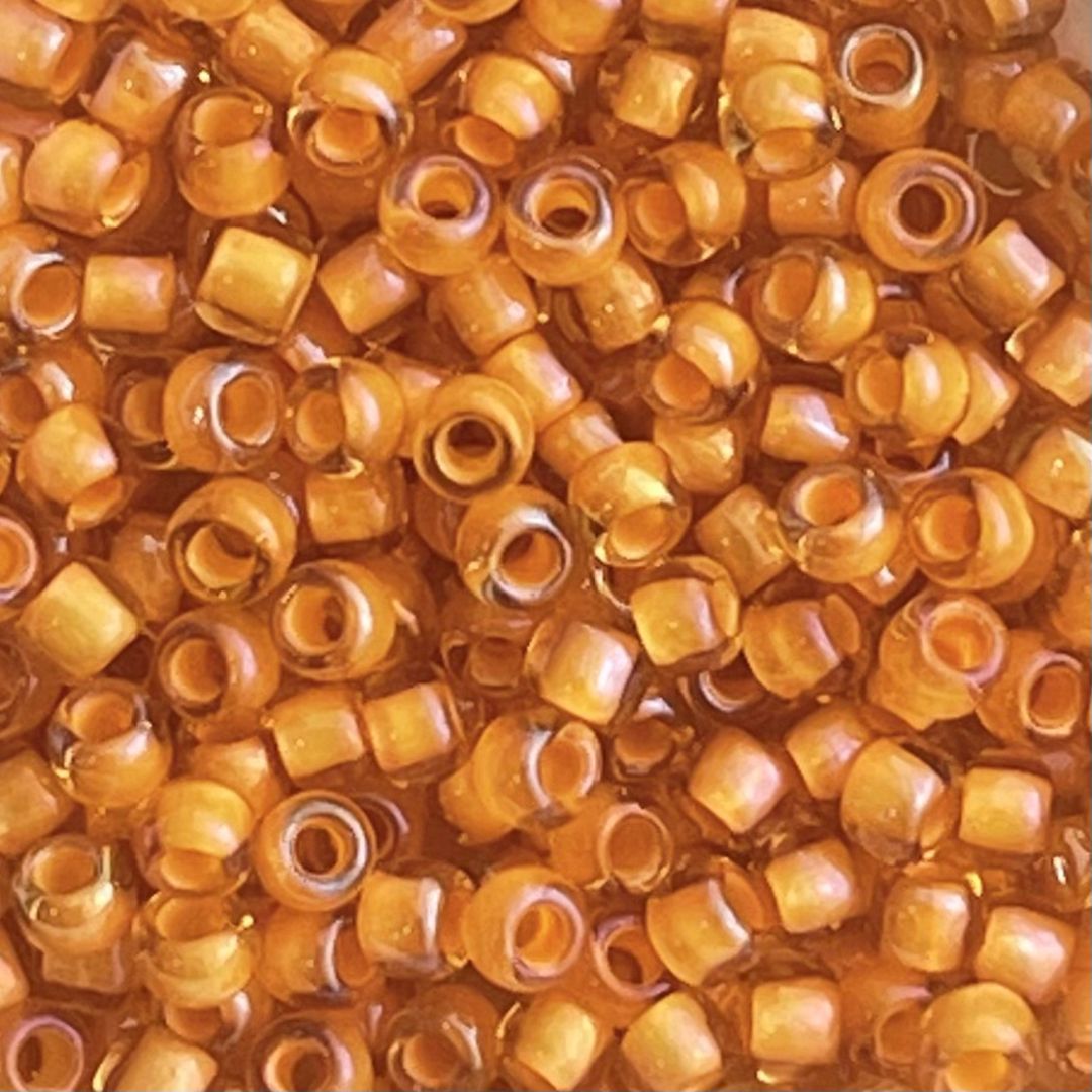 Round #8 Inside - Color Jonquil/Burnt Orange-Lined x 10 grs - Image 1