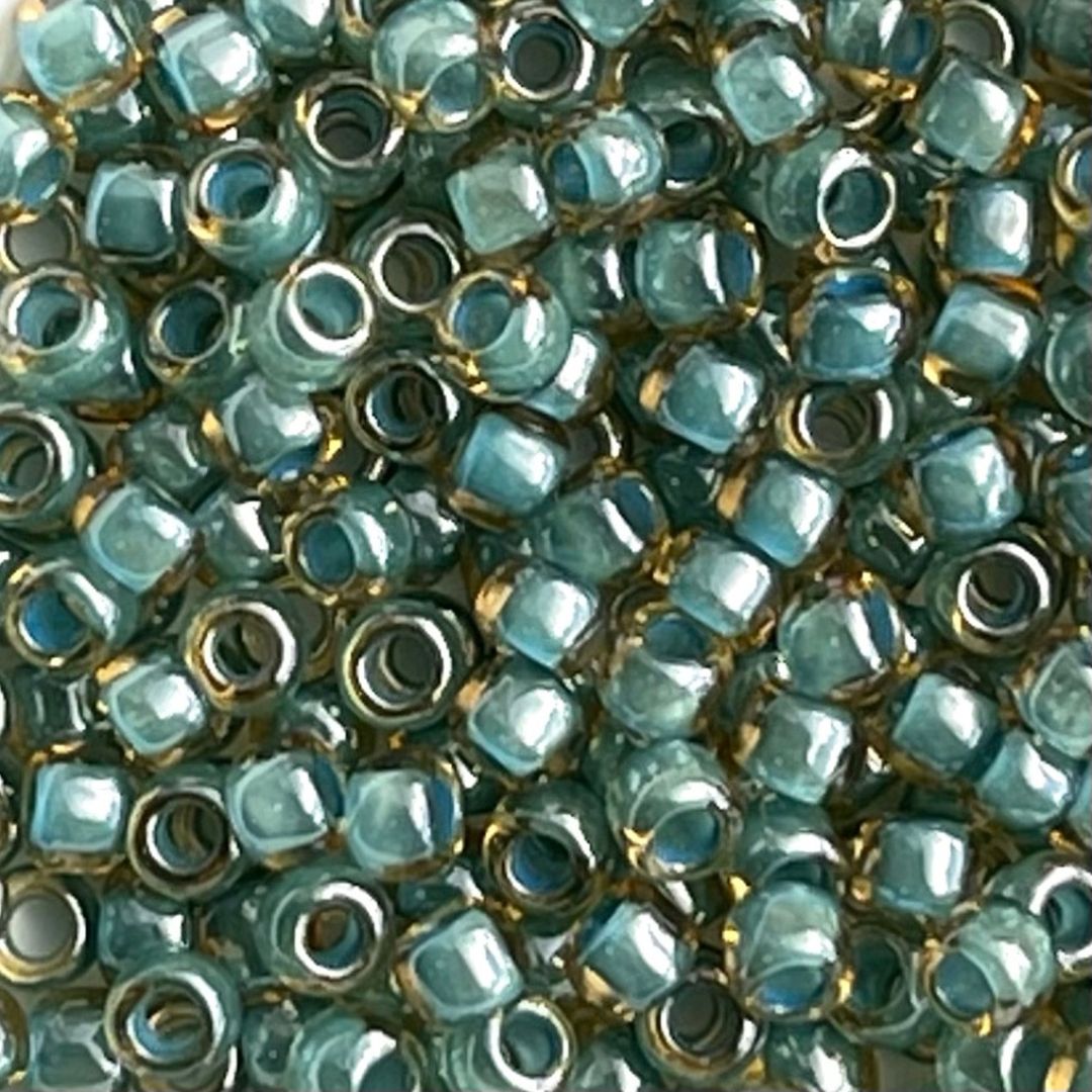 Round #8 Inside Color Jonquil Turquoise Lined - Image 1