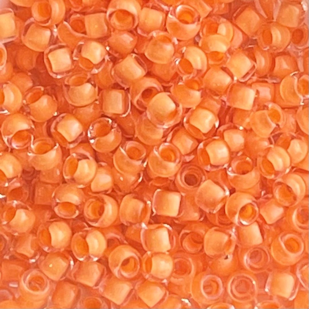 Round #8 Inside-Color Crystal Apricot Lined - Image 1