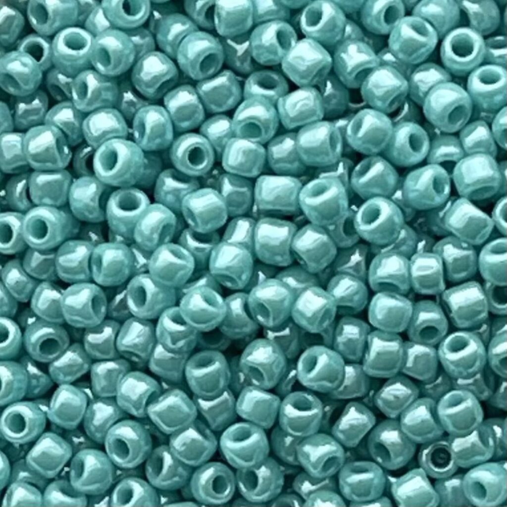 Round #11 Opaque Lustered Turquoise