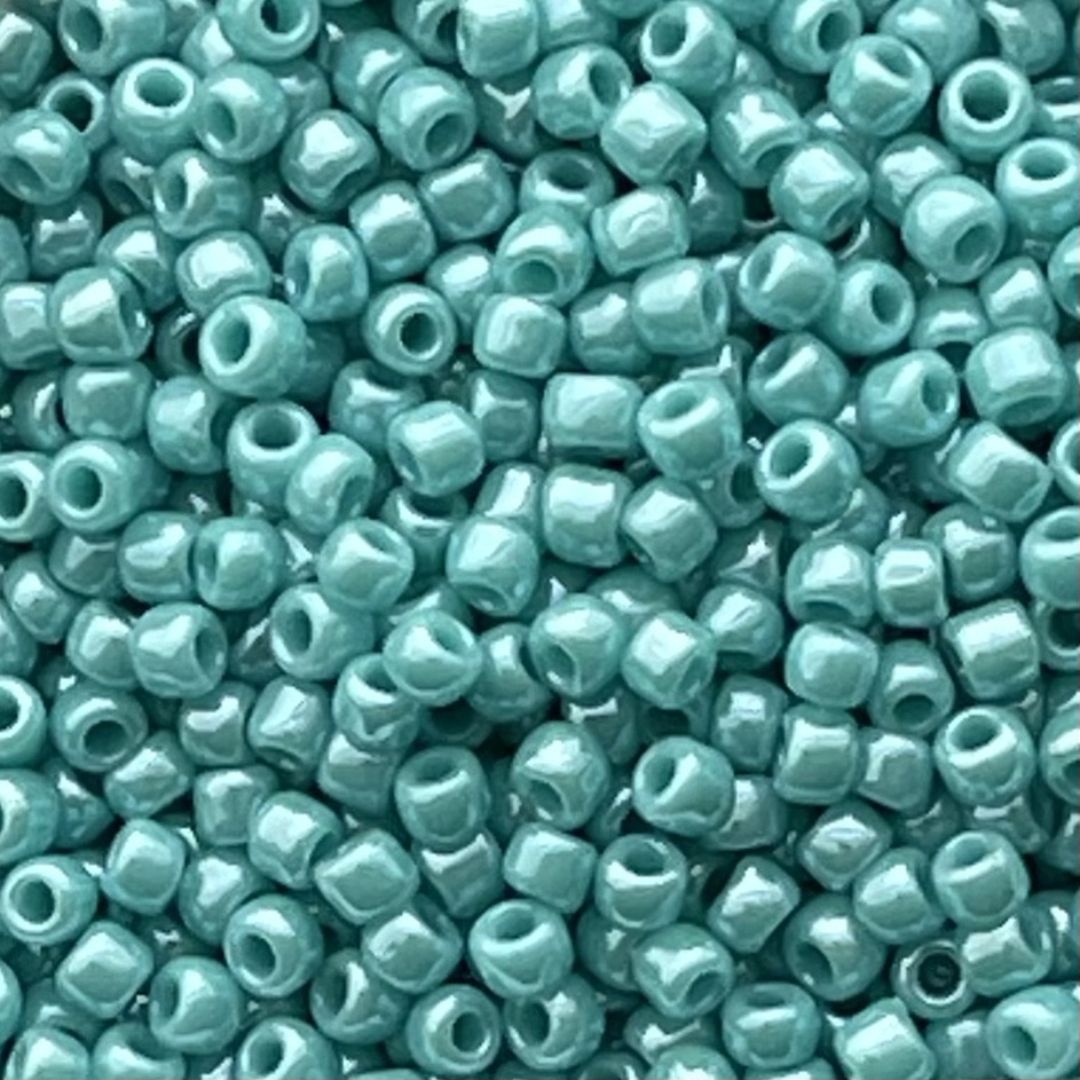Round #11 Opaque Lustered Turquoise - Image 1