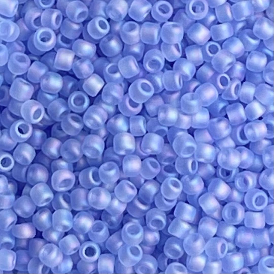 Round #11 Transparent – Rainbow Frosted Lt Sapphire - Image 1
