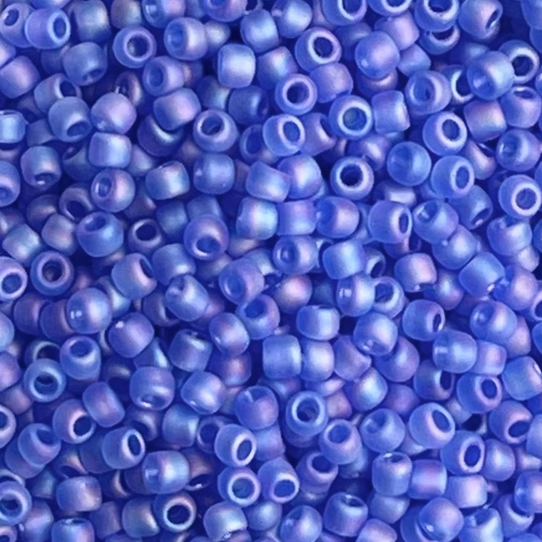 Round #11 Transparent Rainbow Frosted Sapphire - Image 1
